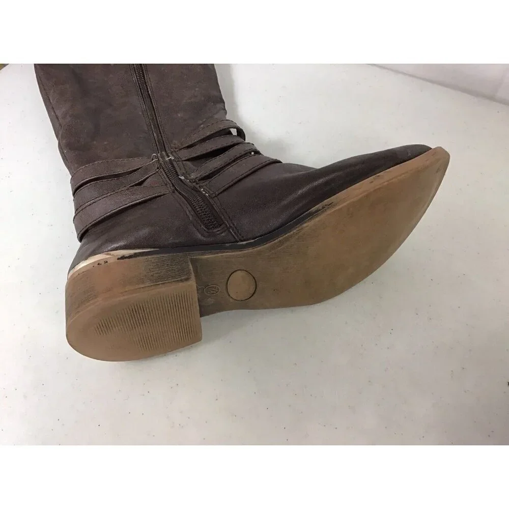 JUST FAB Boots Side Zipper Womens 7.5